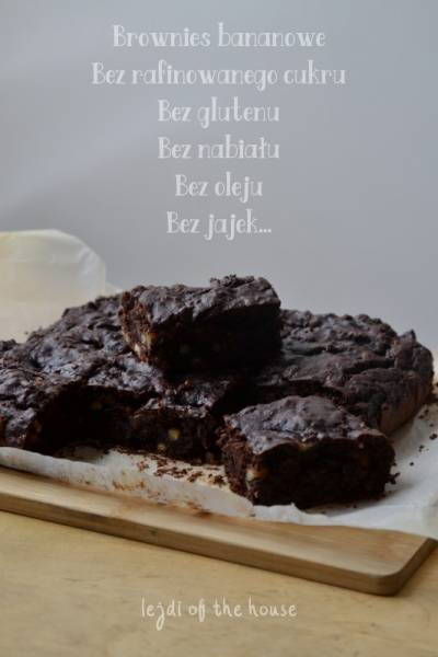 Brownies BEZ - bananowe i wegańskie...