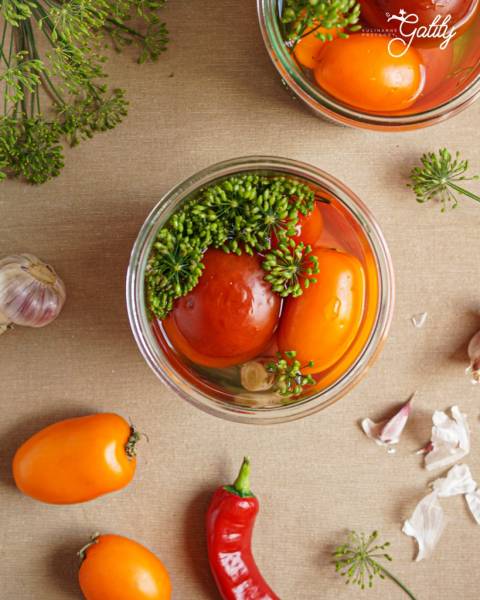 Kiszone pomidory z chili