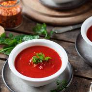 Zupa pomidorowa z pieczonych pomidorów