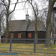 Zabytkowy drewniany kościół pw. Matki Boskiej Łaskawej w Pęcławicach woj. łódzkie