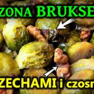Brukselka pieczona z orzchami włoskimi i czosnkiem -Prosty PRZEPIS!