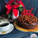 Piernikowy tort z orzechami pekan - bezglutenowy