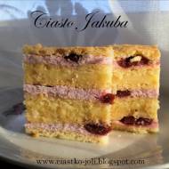 Ciasto Jakuba - przekładaniec z wiśniami