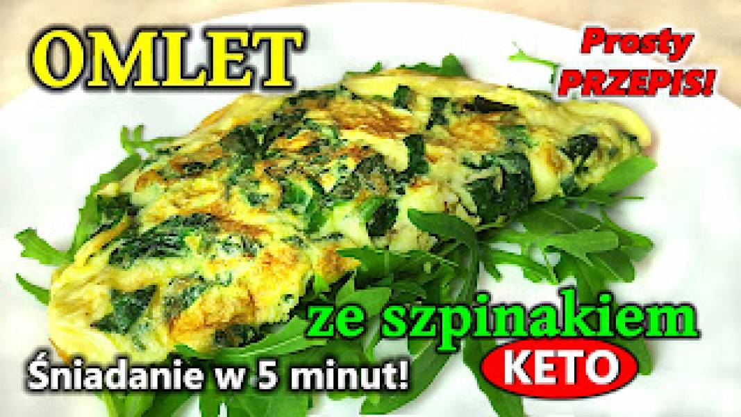 Przepis na omlet ze szpinakiem