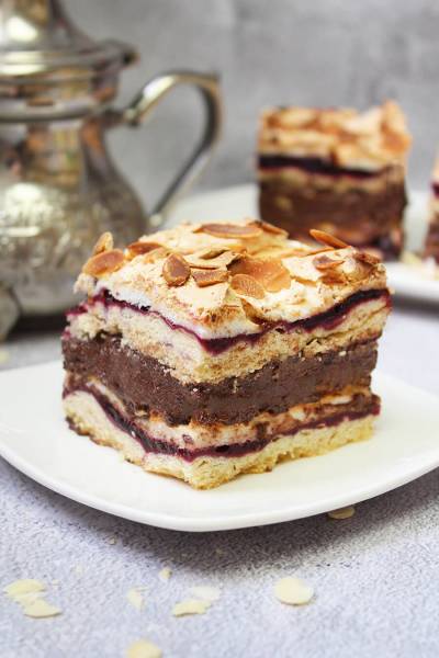 Ciasto Pani Walewska – ciasto Pychotka z kremem czekoladowym