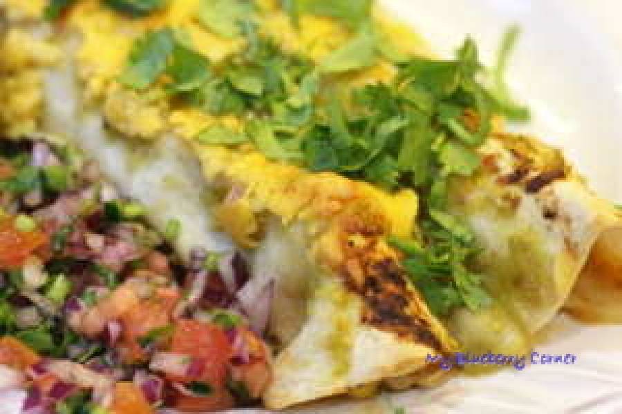 Enchiladas z szarpanym kurczakiem