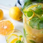 Lemoniada z pomarańczą, cytryną i miętą