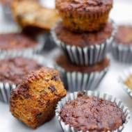 Muffiny cukiniowe z czekoladą bez cukru i mąki