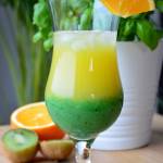 Drink z kiwi i sokiem pomarańczowym