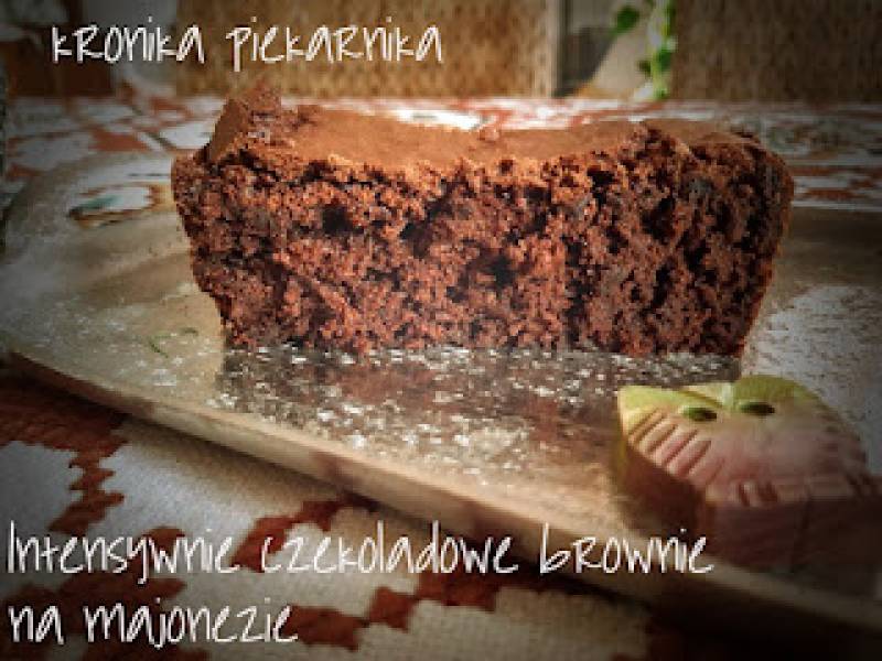 Intensywnie czekoladowe brownie na majonezie