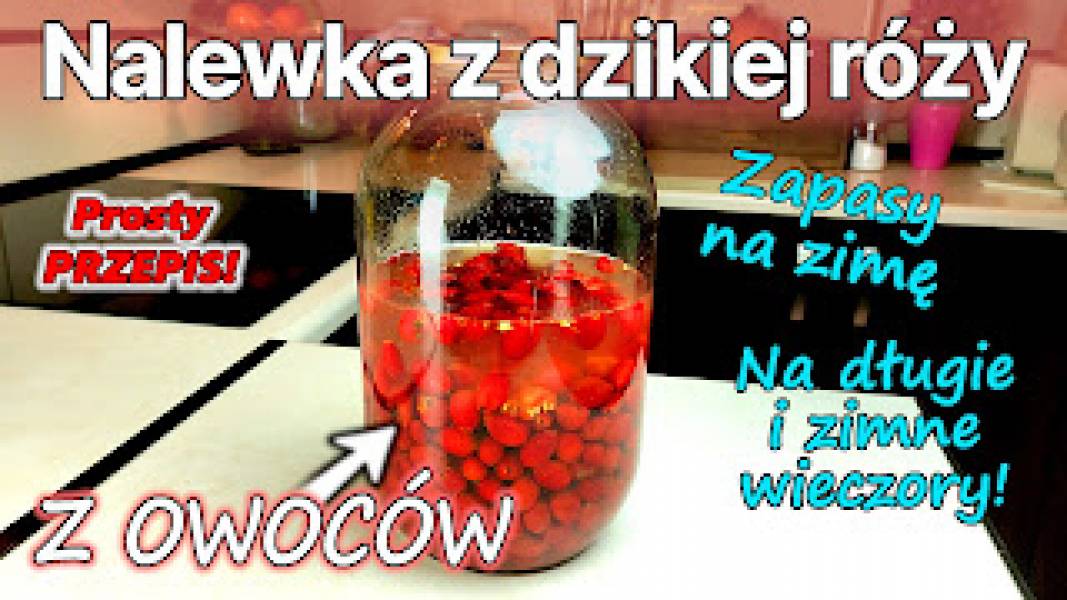 Przepis na nalewkę z owoców dzikiej róży