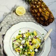 Karaibskie love czyli sałatka z ananasem i fetą