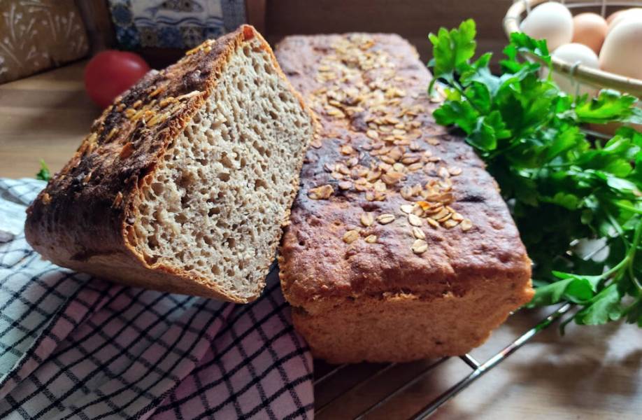 Prosty i szybki chleb mieszany na drożdżach