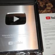 Srebrny przycisk od YouTube na 100 tys subskrypcji :)