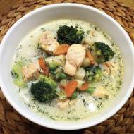 Zupa z łososiem i warzywami fińska