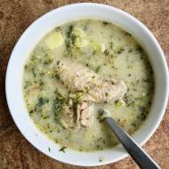 Zupa z brokułem na kurczaku zrobiona
