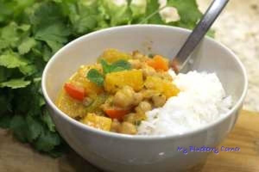 Wegańskie curry z dynią