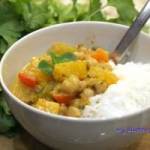 Wegańskie curry z dynią