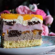 Ciasto tortowe z brzoskwiniami