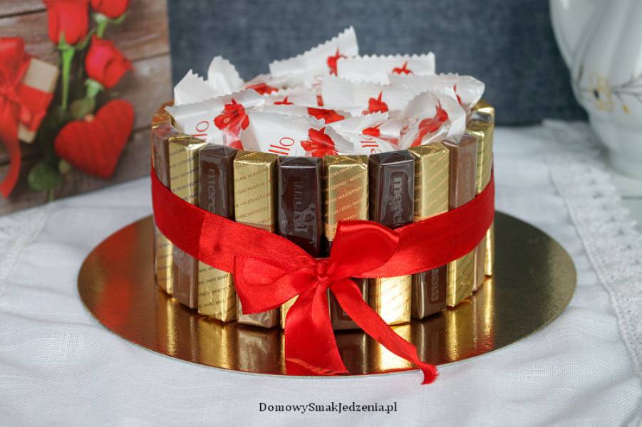 tort z czekoladek – słodki prezent