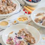 Pełnoziarniste pierogi z jagoda kamczacką