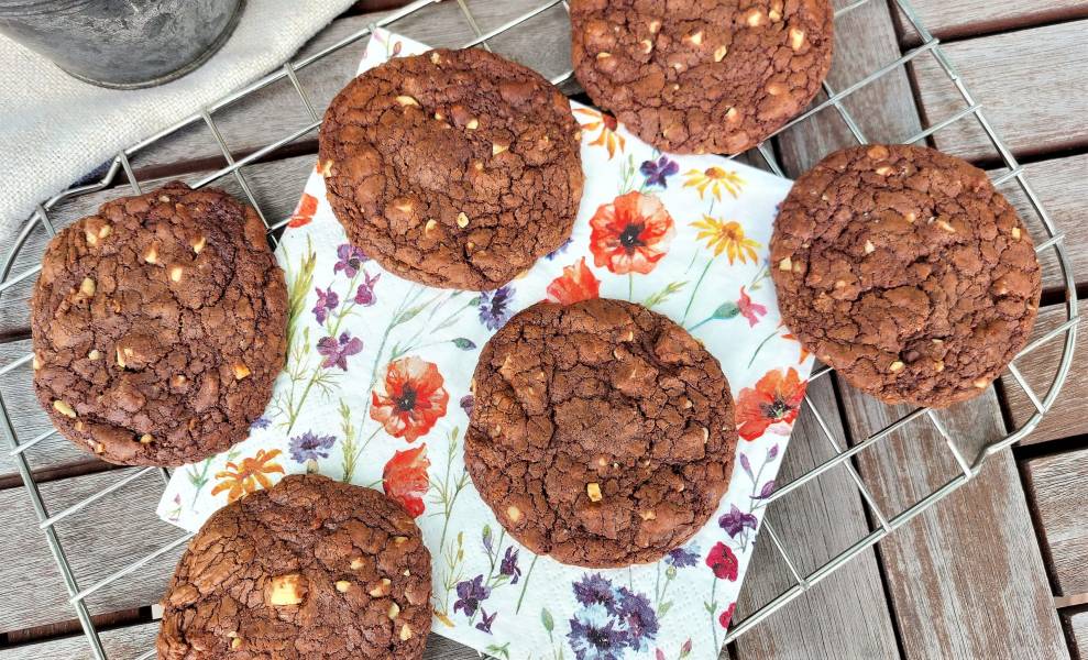 Wyjątkowo czekoladowe ciastka brownie