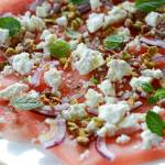 Carpaccio z arbuza z serem feta