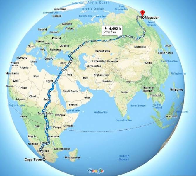 Najdłuższa ciągła droga na świecie
