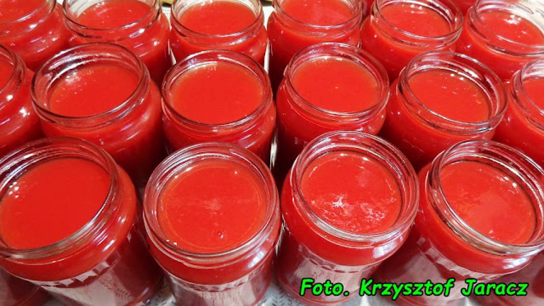 Zdrowy sok z pomidorów ( na zimę ).