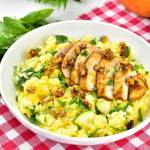 Kremowe Risotto z dynią i kurczakiem