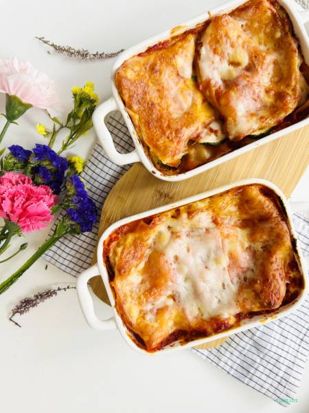 Lasagne wegetariańskie z cukinią