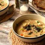 Zupa grzybowa z kładzionymi kluseczkami - kuchnia podkarpacka