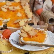 Jesienna tarta z kremem z serka mascarpone i dynią