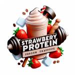 Frozen Strawberry Protein Frappé