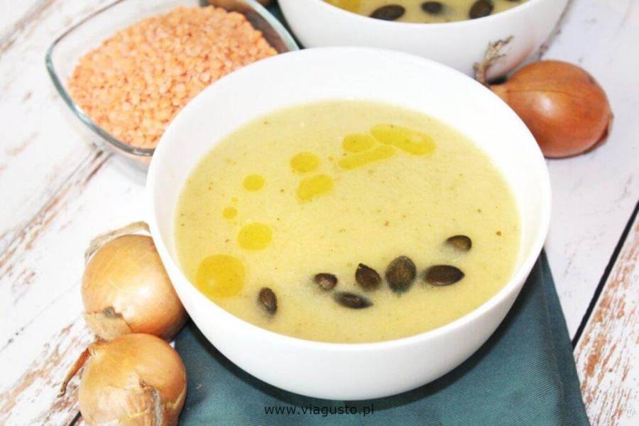 Zupa cebulowa z soczewicą – PRZEPIS