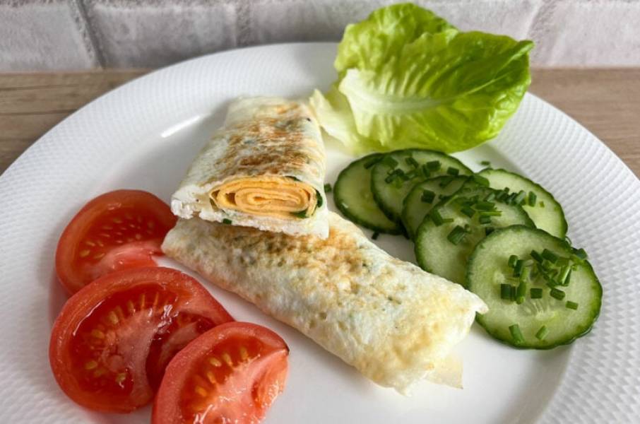 Zwijany omlet jajeczny