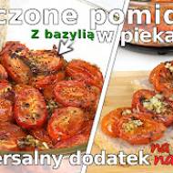 Przepis na pieczone pomidory z czosnkiem i bazylią