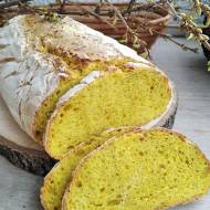 Chleb żytnio-orkiszowy na maślance z kurkumą