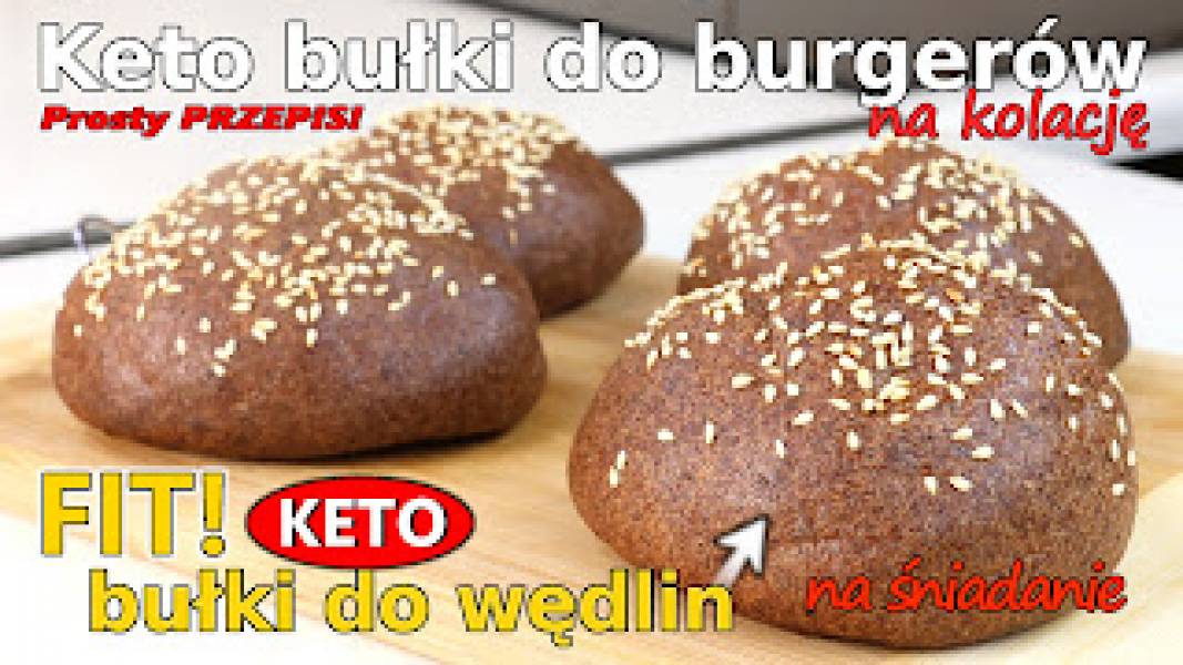 Przepis na keto bułki do burgerów