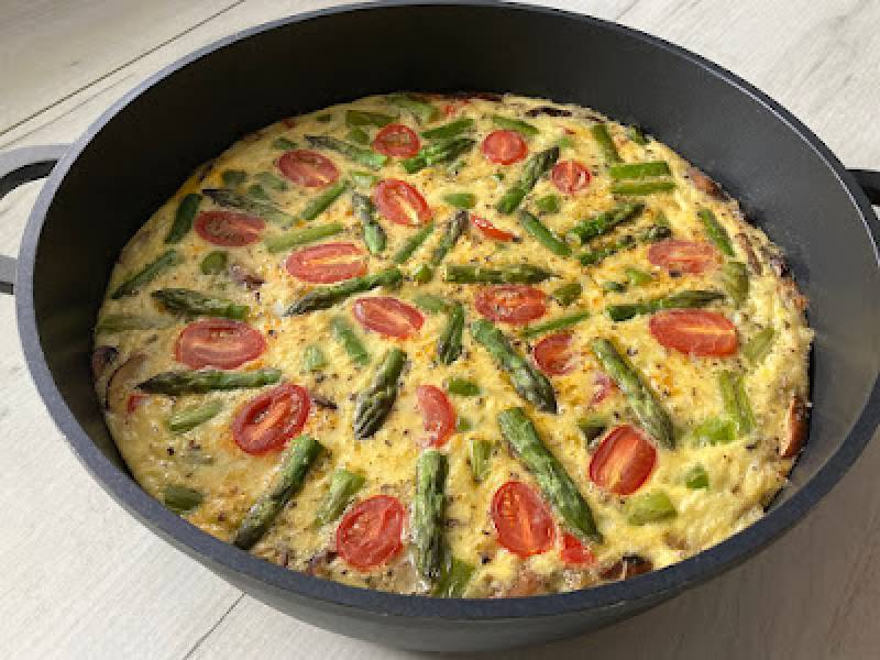 Frittata ze szparagami