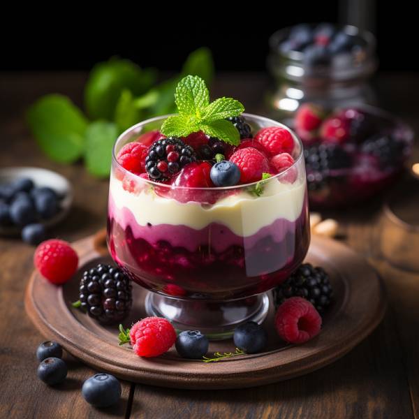 PANNA COTTA Z OWOCAMI