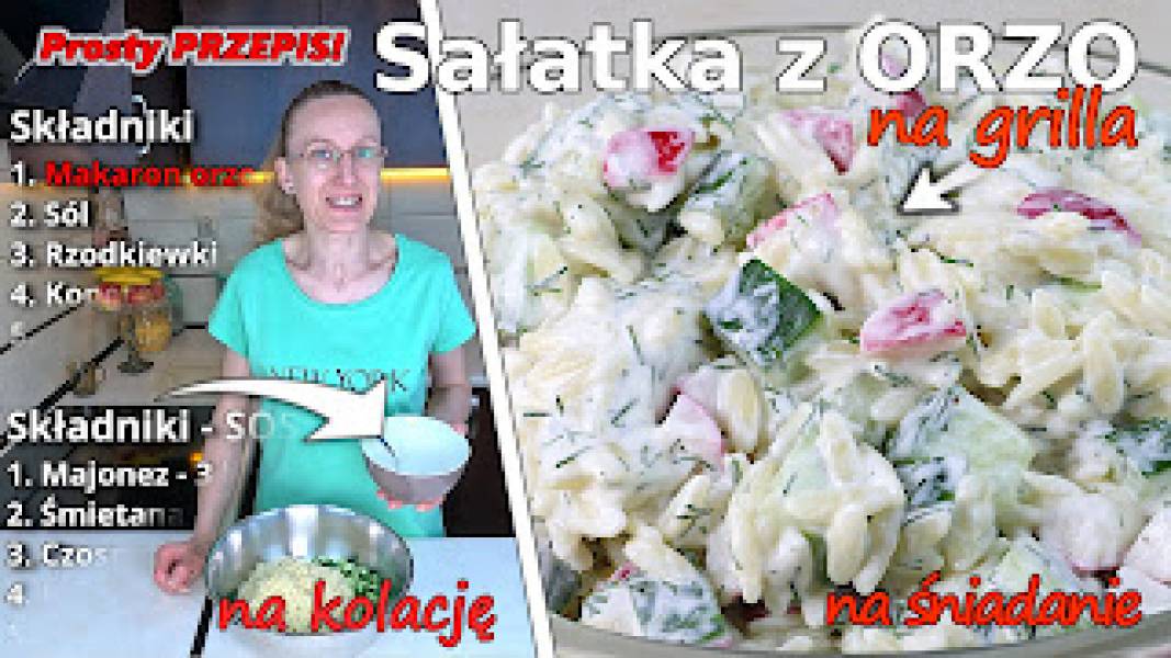 Przepis na sałatkę z makaronem orzo