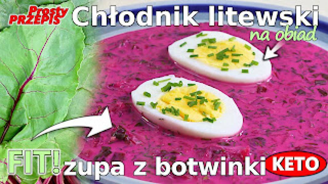 Przepis na zupę - chłodnik litewski