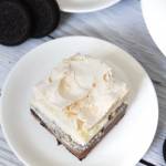 Chmurka Oreo – ciasto czekoladowe z mascarpone i bezą