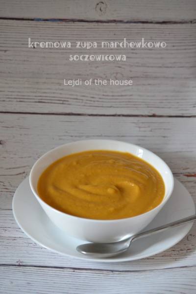 Kremowa zupa marchewkowo-soczewicowa...