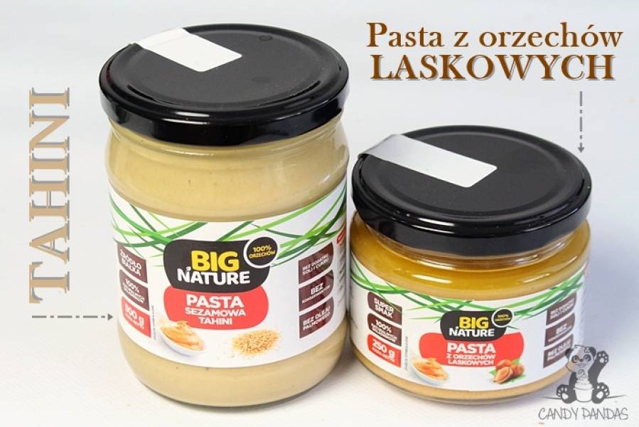 Pasta sezamowa tahini / pasta z orzechów laskowych – Big Nature (Mix Brands)