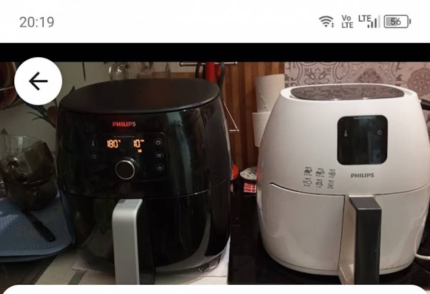 airfryer Philips z prowadnicą-szyną, stary i nowy...warto używać...