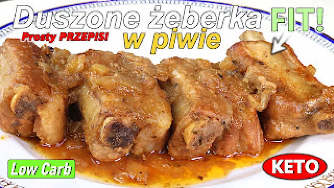 Przepis na żeberka duszone w piwie