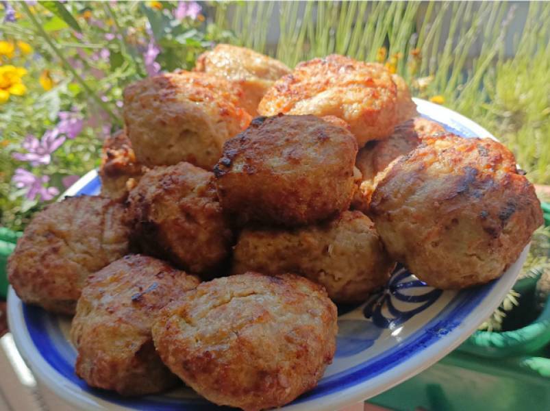 pyszne, soczyste mielone kotlety z łopatki i szynki wieprzowej z airfryer...