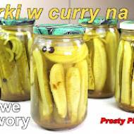 Przepis na ogórki z curry